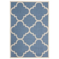 Safavieh CY6243-243 Courtyard Collection Indoor/Outdoor Area Rug, 2-Feet by 3-Feet 7-Inch, Blue and Beige Safavieh CY6243-243 Courtyard Collection Indoor/Outdoor Area Rug, 2-Feet by 3-Feet 7-Inch, Blue and Beige