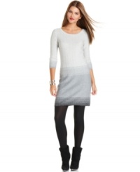 Spense's petite sweater dress features metallic accents and a charming ombre effect -- perfect for the holiday season! Spense's petite sweater dress features metallic accents and a charming ombre effect -- perfect for the holiday season!
