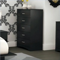 South Shore Furniture Step One Collection 5-Drawer Chest, Pure Black South Shore Furniture Step One Collection 5-Drawer Chest, Pure Black