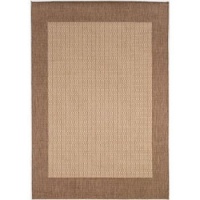 Couristan 1005/3000 Recife Checkered Field Natural/Cocoa Rug, 3-Feet 9-Inch by 5-Feet 5-Inch Couristan 1005/3000 Recife Checkered Field Natural/Cocoa Rug, 3-Feet 9-Inch by 5-Feet 5-Inch