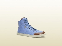 GUCCI NYLON GUCCISSIMA PERIWINKLE HI TOP SNEAKERS US SIZE 13 (GUCCI SIZE 12) GUCCI NYLON GUCCISSIMA PERIWINKLE HI TOP SNEAKERS US SIZE 13 (GUCCI SIZE 12)