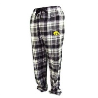 Iowa Hawkeyes Mens Plaid Flannel Pajamas Pants:L Iowa Hawkeyes Mens Plaid Flannel Pajamas Pants:L