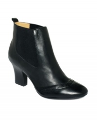 Polished and sleek. Easy Spirit's Lemona booties feature circular punch out detail on the vamp with elastic stretch panels on the side for maximum comfort. Polished and sleek. Easy Spirit's Lemona booties feature circular punch out detail on the vamp with elastic stretch panels on the side for maximum comfort.