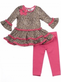 Rare Editions Baby-girls Newborn Cheetah Print Ity Legging Set Rare Editions Baby-girls Newborn Cheetah Print Ity Legging Set