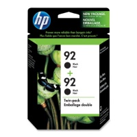 HP 92 C9512FN140 Ink Cartridge in Retail Packaging, Twin Pack-Black HP 92 C9512FN140 Ink Cartridge in Retail Packaging, Twin Pack-Black
