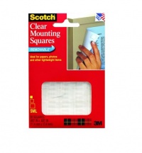 3M Scotch Mounting Squares, Clear, .68-Inch by .68-Inch, 35-Pack 3M Scotch Mounting Squares, Clear, .68-Inch by .68-Inch, 35-Pack