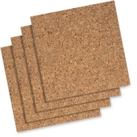 Quartet Cork Tiles, 12-Inch x 12-Inch, Modular, Self-Healing, Self-Stick Mount, 4 Pack (102)