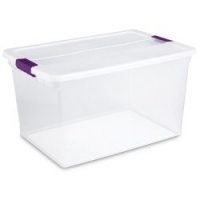 Sterilite 66-Quart ClearView Latch Box Pack of 6 Sterilite 66-Quart ClearView Latch Box Pack of 6