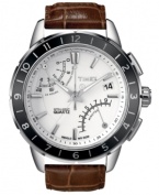 With Intelligent Quartz tech, this Timex watch is the perfect adventure companion. Features include a fly-back four-hour chronograph, electronic compass with magnetic declination compensation and a second time zone.