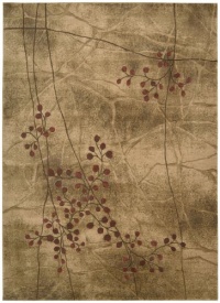 Nourison Zanibar Dark Floral Vine latte 7.9-Feet by 10.10-Feet Polyacrylic Area Rug Nourison Zanibar Dark Floral Vine latte 7.9-Feet by 10.10-Feet Polyacrylic Area Rug