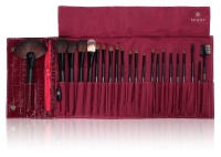 SHANY Cosmetics NY Collection Pro Brush Kit, 13 Ounce (22 Piece Mix Natural or Synthetic with Purple Faux Crocodile Case)