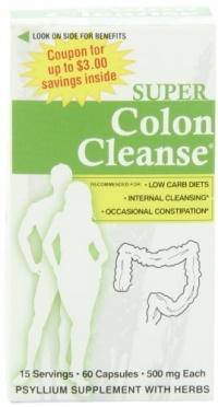 Health Plus Super Colon Cleanse, Capsules with Herbs and Acidops, 60 Count Health Plus Super Colon Cleanse, Capsules with Herbs and Acidops, 60 Count