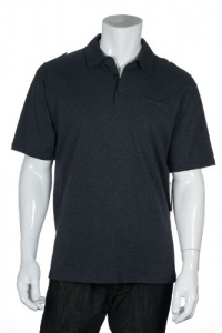 Alfani Red Charcoal Heather Heather SS Polo Shirt Alfani Red Charcoal Heather Heather SS Polo Shirt