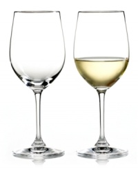 Adhering to the Riedel principle of content commands shape, these Vinum white wine glasses bring out the freshness of young wines, and the nutty, spicy flavors of mature wines. High-quality crystal makes the set as beautiful as it is functional, perfect for any table and occasion. Adhering to the Riedel principle of content commands shape, these Vinum white wine glasses bring out the freshness of young wines, and the nutty, spicy flavors of mature wines. High-quality crystal makes the set as beautiful as it is functional, perfect for any table and occasion.