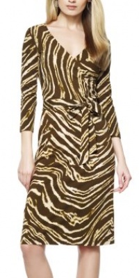 Jones New York Women's Petite Half Sleeve Faux Wrap Dress Jones New York Women's Petite Half Sleeve Faux Wrap Dress
