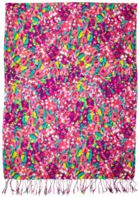 Lilly Pulitzer Women's Murfee Scarf, Black Garden, One Size Lilly Pulitzer Women's Murfee Scarf, Black Garden, One Size