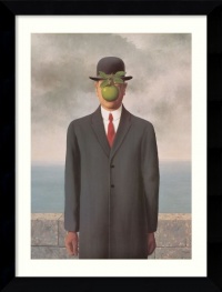 Le Fils de l'Homme (Son of Man), 1964 Framed Wall Art by Rene Magritte - 24.62W x 30.62H in. Le Fils de l'Homme (Son of Man), 1964 Framed Wall Art by Rene Magritte - 24.62W x 30.62H in.