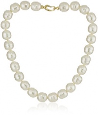 Majorica 14mm White Baroque with Bean Clasp 17 Necklace Majorica 14mm White Baroque with Bean Clasp 17 Necklace
