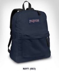 Jansport Backpack Superbreak Navy Blue for School Work or Play Jansport Backpack Superbreak Navy Blue for School Work or Play