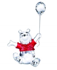 That scrunched, cherry red shirt, that humble smile - it's everyone's favorite honey bear, in dazzling crystal. Swarovski recreates this favorite storybook character in a whole new light, posed in a joyous leap with a crystal balloon. 2.5 4.5. That scrunched, cherry red shirt, that humble smile - it's everyone's favorite honey bear, in dazzling crystal. Swarovski recreates this favorite storybook character in a whole new light, posed in a joyous leap with a crystal balloon. 2.5 4.5.