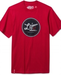Basic doesn't have to be boring with LRG's graphic take on the classic crew neck t-shirt. Basic doesn't have to be boring with LRG's graphic take on the classic crew neck t-shirt.