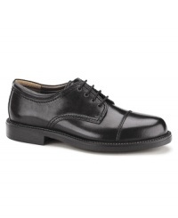 If shoes punctuate your favorite tailored looks, then consider these smooth cap toe oxford men's dress shoes from Dockers the exclamation point to your work week wardrobe. If shoes punctuate your favorite tailored looks, then consider these smooth cap toe oxford men's dress shoes from Dockers the exclamation point to your work week wardrobe.