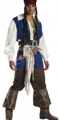 Captain Jack Sparrow Classic Young Adult Costume Captain Jack Sparrow Classic Young Adult Costume