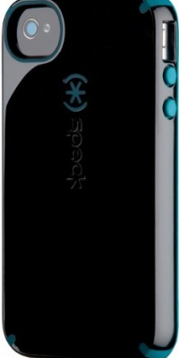 Speck Products CandyShell Glossy Case for iPhone 4/4S - 1 Pack - Carrying Case - Retail Packaging - Black/Peacock Speck Products CandyShell Glossy Case for iPhone 4/4S - 1 Pack - Carrying Case - Retail Packaging - Black/Peacock