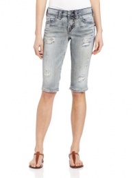 Silver Jeans Juniors Suki Flap Bermuda, Indigo, 32 Silver Jeans Juniors Suki Flap Bermuda, Indigo, 32
