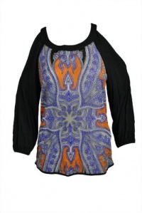 INC International Concepts Womens Print Open Shoulder Top INC International Concepts Womens Print Open Shoulder Top