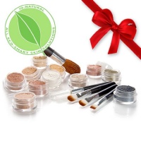 iQ Natural Mineral Sample Kit with 5 piece Black Brush Kit. Try Us Today!