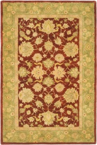 Safavieh AN522D Anatolia Collection Handmade Red and Green Hand-Spun Wool Area Rug, 4-Feet by 6-Feet Safavieh AN522D Anatolia Collection Handmade Red and Green Hand-Spun Wool Area Rug, 4-Feet by 6-Feet