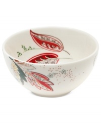 With a floral pattern that's truly fresh, Marcela's Floral Henna cereal bowl for Prima Design has an exotic quality about it with vibrant colors blooming in simple white porcelain. With a floral pattern that's truly fresh, Marcela's Floral Henna cereal bowl for Prima Design has an exotic quality about it with vibrant colors blooming in simple white porcelain.