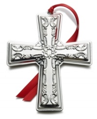 Maintain the grace and spirit of the season with Wallace's Grand Baroque Cross ornament, featuring intricate scrolling detail in sterling silver. Maintain the grace and spirit of the season with Wallace's Grand Baroque Cross ornament, featuring intricate scrolling detail in sterling silver.