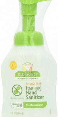 BabyGanics Alchohol Free Foaming Hand Sanitizer, Fragrance Free, 250ml (8.45-Ounce) Bottles (Pack of 2) BabyGanics Alchohol Free Foaming Hand Sanitizer, Fragrance Free, 250ml (8.45-Ounce) Bottles (Pack of 2)