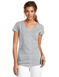 Dickies Girl Juniors Solid Cap Sleeve V-Neck Tee Dickies Girl Juniors Solid Cap Sleeve V-Neck Tee