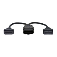 OBDII Splitter Y Cable, J1962M to 2-J1962F, 1ft (145802) OBDII Splitter Y Cable, J1962M to 2-J1962F, 1ft (145802)