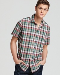 Benson Short Sleeve Plaid Sport Shirt - Slim Fit Benson Short Sleeve Plaid Sport Shirt - Slim Fit