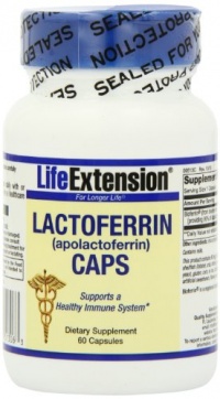 Life Extension Lactoferrin 300mg Capsules, 60-Count Life Extension Lactoferrin 300mg Capsules, 60-Count