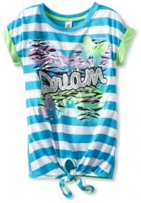 Beautees Girls 7-16 Dream Stripe Top, Blue, Medium Beautees Girls 7-16 Dream Stripe Top, Blue, Medium
