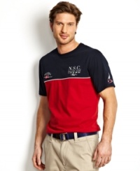 Raise your casual style game with this t-shirt from Nautica. Raise your casual style game with this t-shirt from Nautica.