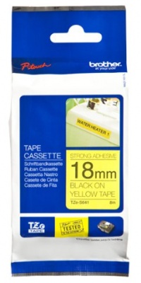 Brother Laminated Tape, Retail Packaging, 3/4 Inch, Black on Yellow (TZeS641) - Retail Packaging Brother Laminated Tape, Retail Packaging, 3/4 Inch, Black on Yellow (TZeS641) - Retail Packaging