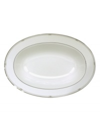 Set a sumptuous table with luxurious Precious Platinum dinnerware and dishes from Royal Doulton. Intertwining platinum lines and raised, dotted accents create a sophisticated, segmented design. Set a sumptuous table with luxurious Precious Platinum dinnerware and dishes from Royal Doulton. Intertwining platinum lines and raised, dotted accents create a sophisticated, segmented design.