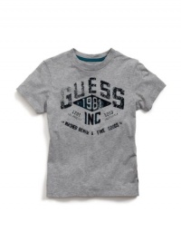 GUESS Kids Boys Big Boy GUESS Kids Boys 1981 Tee Shirt, GREY HEATHER (16/18) GUESS Kids Boys Big Boy GUESS Kids Boys 1981 Tee Shirt, GREY HEATHER (16/18)