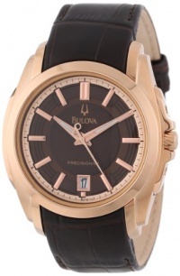 Bulova Men's 97B110 Precisionist Longwood Rose-Tone Brown Leather Watch Bulova Men's 97B110 Precisionist Longwood Rose-Tone Brown Leather Watch