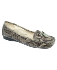 Python print gives MICHAEL by Michael Kors' Hamilton loafer flats a fun and luxurious look. Pair them with slacks and keep things stylish all work-day long. Python print gives MICHAEL by Michael Kors' Hamilton loafer flats a fun and luxurious look. Pair them with slacks and keep things stylish all work-day long.