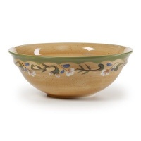 Tuscany Floral Vegetable Bowl in Sand Tuscany Floral Vegetable Bowl in Sand