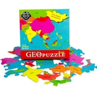GeoPuzzle Asia - Educational Geography Jigsaw Puzzle (50 pcs) - by Geotoys