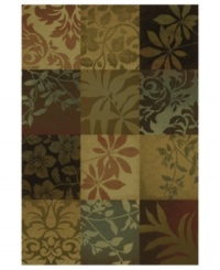 Modernize the look of your home with casual elegance. Bold florals inspire this St. Lawrence rug, rendered in colorblocked autumn hues like terra cotta, dark chocolate and rich greens. Crafted of durable polypropylene for years of long-lasting beauty. Modernize the look of your home with casual elegance. Bold florals inspire this St. Lawrence rug, rendered in colorblocked autumn hues like terra cotta, dark chocolate and rich greens. Crafted of durable polypropylene for years of long-lasting beauty.