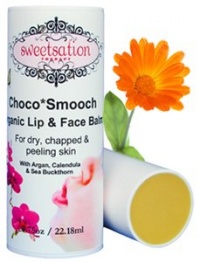 Choco*Smooch Organic Baby Lip & Face Balm, with Argan, Calendula and Sea Buckthorn